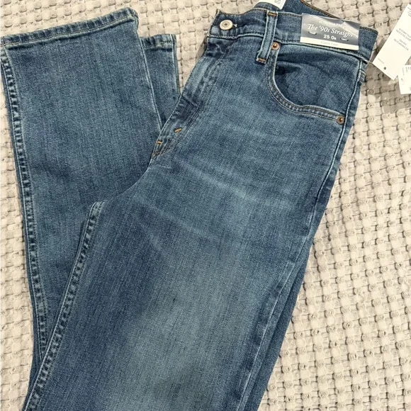 Abercrombie & Fitch Straight Leg High Rise  Women's Jeans size 25 O - Picture 2 of 5